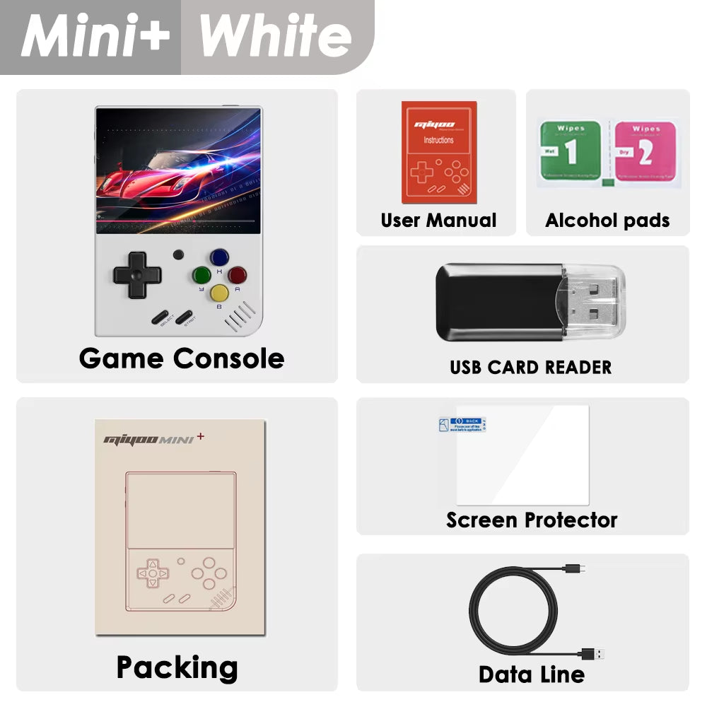Mini plus Portable Retro Handheld Game Console V2 Mini+ IPS Screen Classic Video Game Console Linux System Children'S Gift